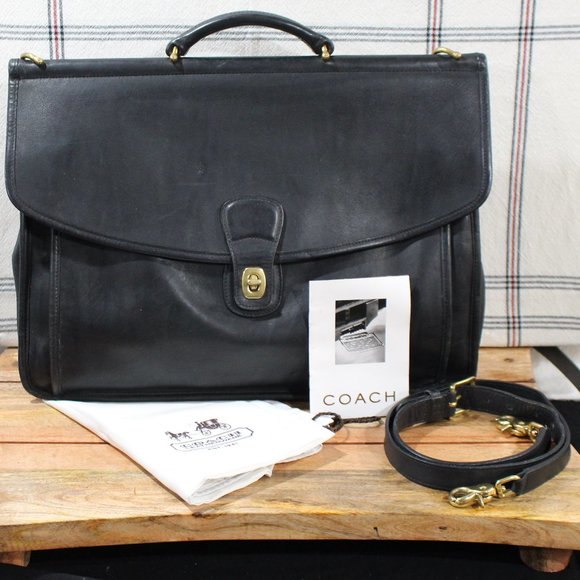 Vintage Coach Leather Beekman Briefcase - Picture 1 of 8